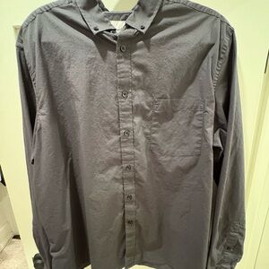 Goodfellow & Co Charcoal Casual Button-Down Shirt